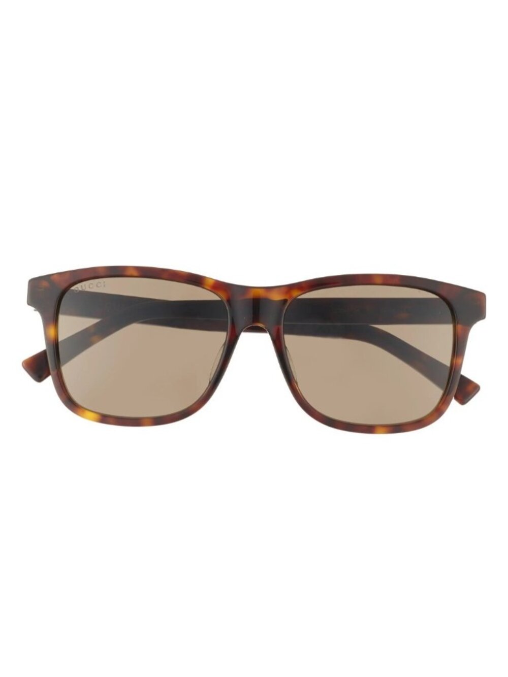 Gucci GG0451SA 54mm Womens Mens Rectangle Square Sunglasses Havana Brown - Italy